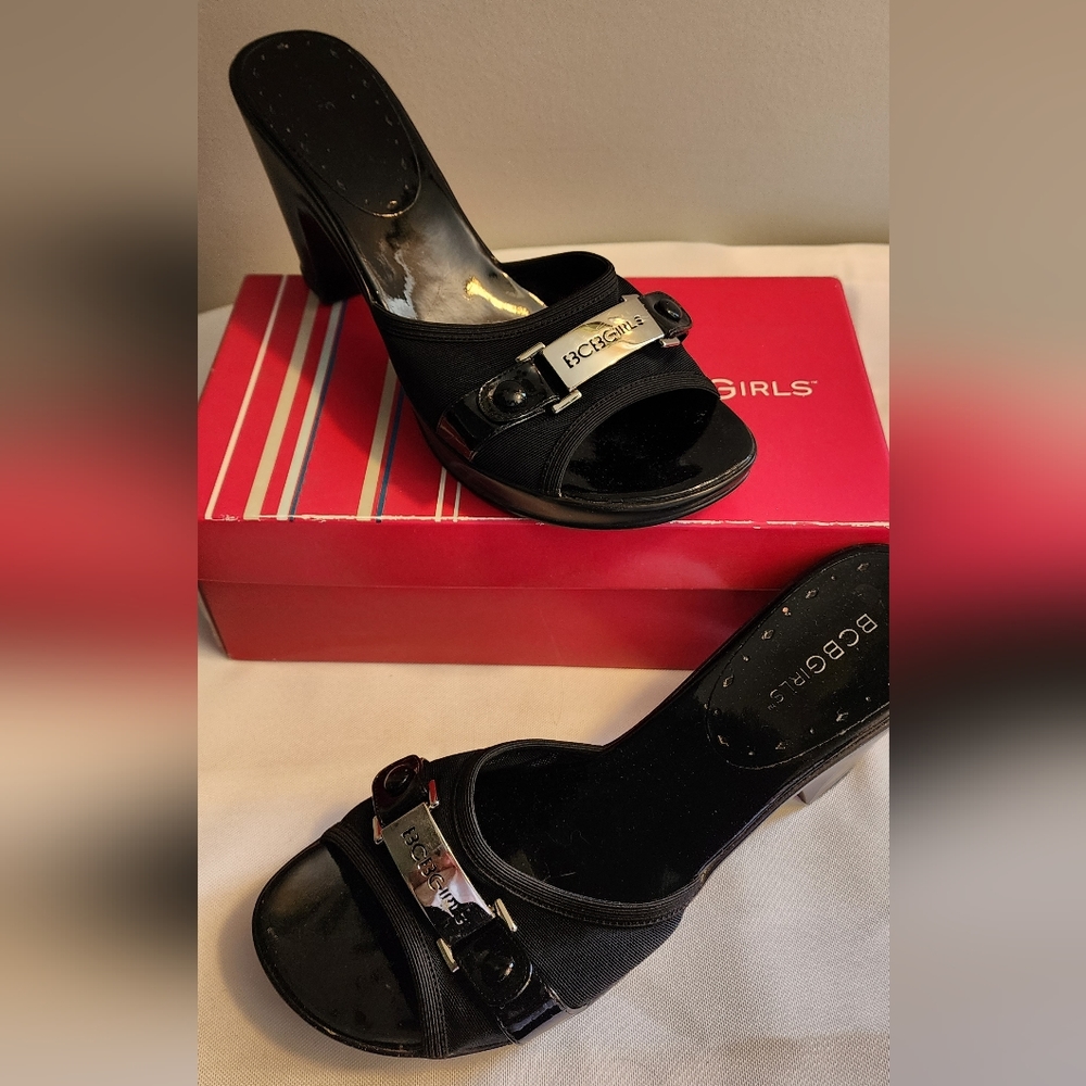 BCBGirls Black Sandals BG-Seath sz10